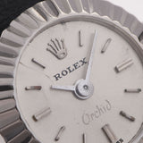 ROLEX ロレックス カメレオン オーキッド 2059 レディース WG/革 腕時計 手巻き シルバー文字盤 Aランク 中古 銀蔵