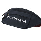 BALENCIAGA バレンシアガ ロゴ ウエストバッグ 紺/赤 533009 ユニセックス ナイロン ボディバッグ ABランク 中古 銀蔵