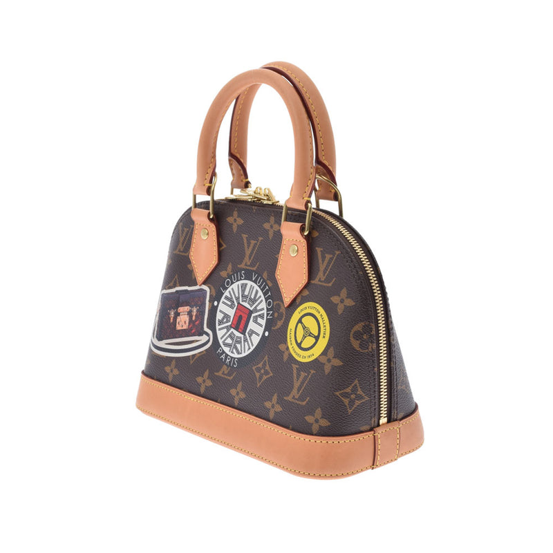 LOUIS VUITTON ルイヴィトン モノグラム ステッカー アルマBB 2WAY ブラウン M43230 レディース モノグラムキャンバス ハンドバッグ Aランク 中古 銀蔵