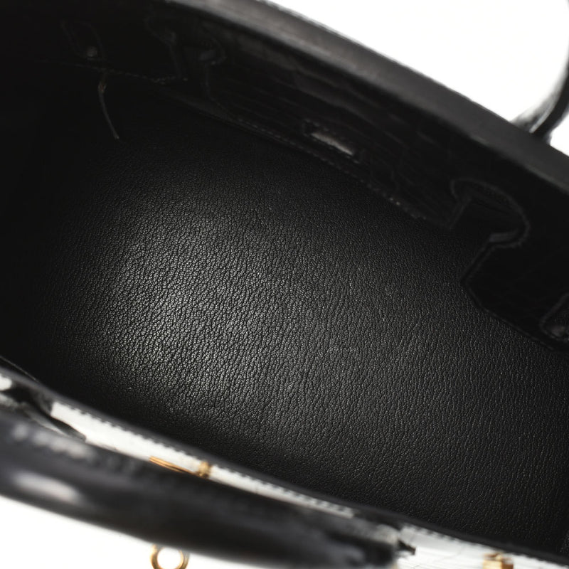 HERMES エルメス バーキン 30 黒 ゴールド金具 A刻印(2017年頃) レディース ニロティカス ハンドバッグ ABランク 中古 銀蔵