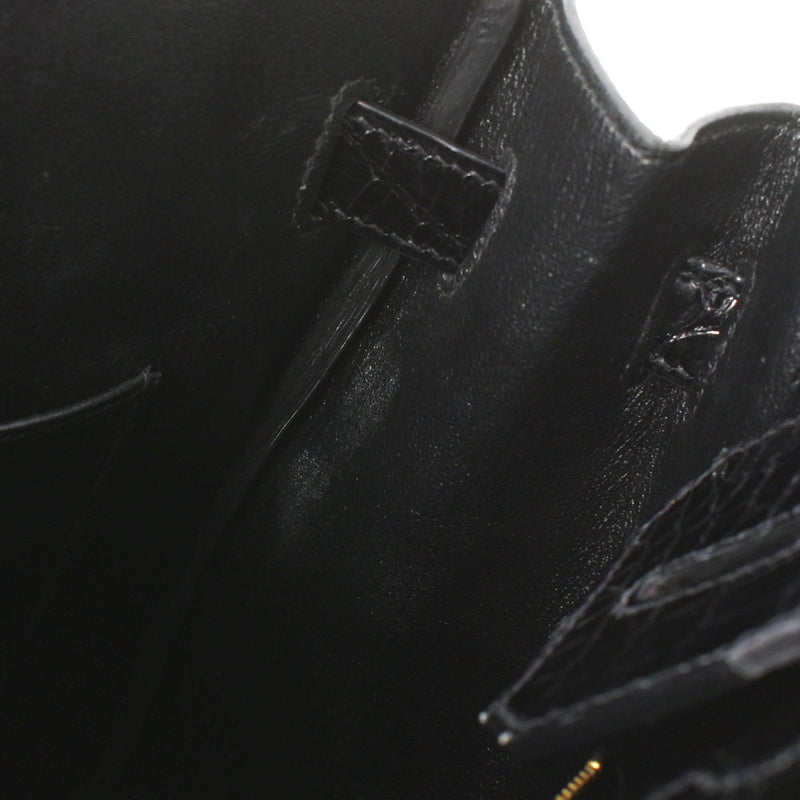 HERMES エルメス バーキン 30 黒 ゴールド金具 A刻印(2017年頃) レディース ニロティカス ハンドバッグ ABランク 中古 銀蔵