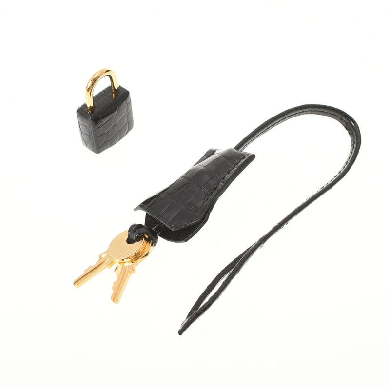 HERMES エルメス バーキン 30 黒 ゴールド金具 A刻印(2017年頃) レディース ニロティカス ハンドバッグ ABランク 中古 銀蔵