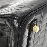 HERMES エルメス バーキン 30 黒 ゴールド金具 A刻印(2017年頃) レディース ニロティカス ハンドバッグ ABランク 中古 銀蔵