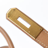 HERMES エルメス バーキン 35 ナチュラル ゴールド金具 □C刻印(1999年頃) ユニセックス クシュベル ハンドバッグ Bランク 中古 銀蔵