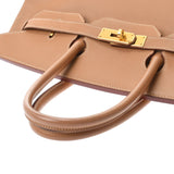 HERMES エルメス バーキン 35 ナチュラル ゴールド金具 □C刻印(1999年頃) ユニセックス クシュベル ハンドバッグ Bランク 中古 銀蔵
