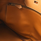 HERMES エルメス バーキン 35 ナチュラル ゴールド金具 □C刻印(1999年頃) ユニセックス クシュベル ハンドバッグ Bランク 中古 銀蔵