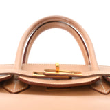 HERMES エルメス バーキン 35 ナチュラル ゴールド金具 □C刻印(1999年頃) ユニセックス クシュベル ハンドバッグ Bランク 中古 銀蔵
