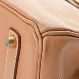 HERMES エルメス バーキン 35 ナチュラル ゴールド金具 □C刻印(1999年頃) ユニセックス クシュベル ハンドバッグ Bランク 中古 銀蔵