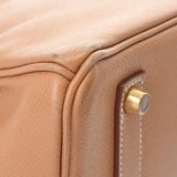 HERMES エルメス バーキン 35 ナチュラル ゴールド金具 □C刻印(1999年頃) ユニセックス クシュベル ハンドバッグ Bランク 中古 銀蔵