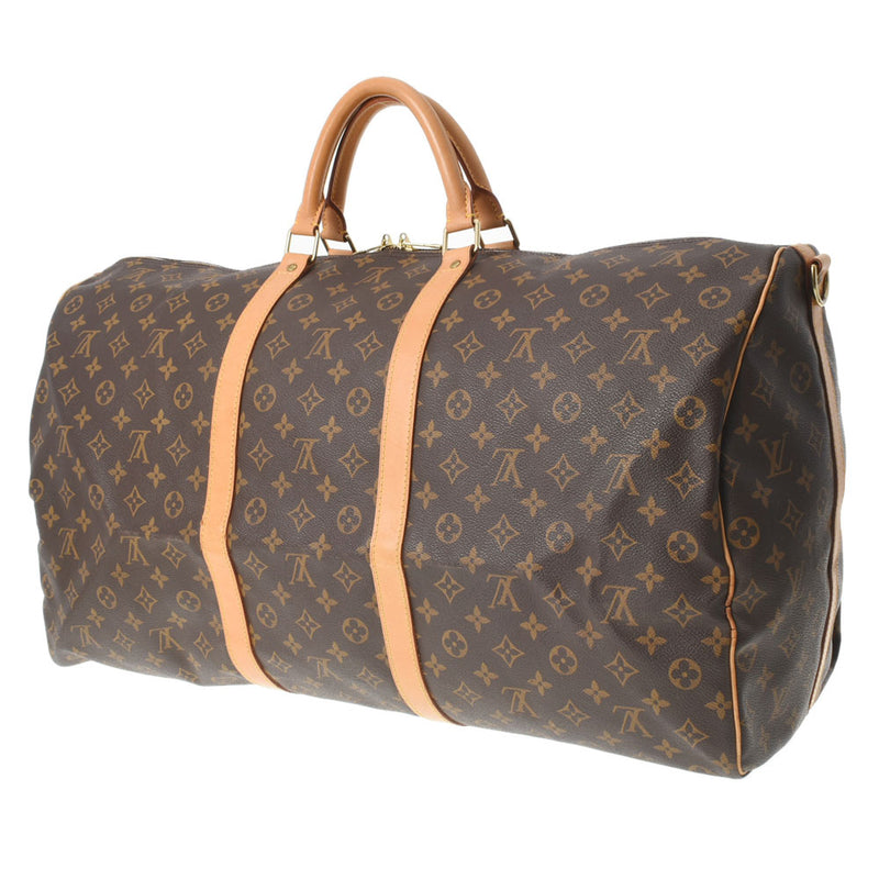 LOUIS VUITTON ルイヴィトン モノグラム キーポルバンドリエール60 ブラウン M41412 ユニセックス モノグラムキャンバス ボストンバッグ Bランク 中古 銀蔵