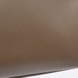 HERMES エルメス バーキン35 番号/イニシャル入り エトゥープ シルバー金具 □R刻印(2014年頃) ユニセックス ヴォーエプソン ハンドバッグ Aランク 中古 銀蔵
