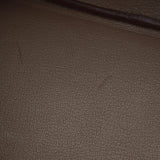 HERMES エルメス バーキン35 番号/イニシャル入り エトゥープ シルバー金具 □R刻印(2014年頃) ユニセックス ヴォーエプソン ハンドバッグ Aランク 中古 銀蔵