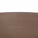 HERMES エルメス バーキン35 番号/イニシャル入り エトゥープ シルバー金具 □R刻印(2014年頃) ユニセックス ヴォーエプソン ハンドバッグ Aランク 中古 銀蔵