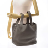 HERMES エルメス ピコタンロック GM エタン シルバー金具 T刻印(2015年頃) レディース トリヨンクレマンス ハンドバッグ ABランク 中古 銀蔵