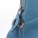 HERMES エルメス ボリード37  ブルージーン シルバー金具 □I刻印(2005年頃) レディース トリヨンクレマンス ハンドバッグ ABランク 中古 銀蔵