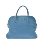 HERMES エルメス ボリード37  ブルージーン シルバー金具 □I刻印(2005年頃) レディース トリヨンクレマンス ハンドバッグ ABランク 中古 銀蔵