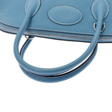 HERMES エルメス ボリード37  ブルージーン シルバー金具 □I刻印(2005年頃) レディース トリヨンクレマンス ハンドバッグ ABランク 中古 銀蔵