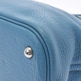 HERMES エルメス ボリード37  ブルージーン シルバー金具 □I刻印(2005年頃) レディース トリヨンクレマンス ハンドバッグ ABランク 中古 銀蔵