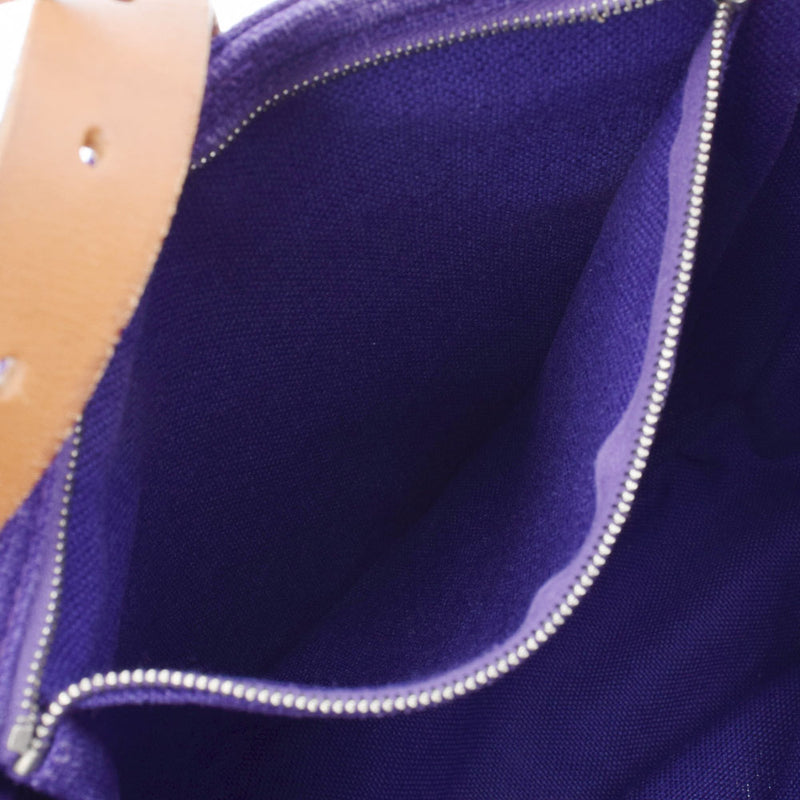 HERMES エルメス マルワリPM ブルーエレクトリック シルバー金具 □O刻印(2011年頃) ユニセックス キャンバス ショルダーバッグ ABランク 中古 銀蔵