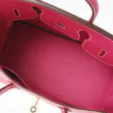 HERMES エルメス バーキン35 ローズティリアン ゴールド金具 □Q刻印(2013年頃) ユニセックス ヴォーエプソン ハンドバッグ Aランク 中古 銀蔵