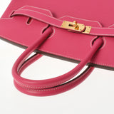 HERMES エルメス バーキン35 ローズティリアン ゴールド金具 □Q刻印(2013年頃) ユニセックス ヴォーエプソン ハンドバッグ Aランク 中古 銀蔵