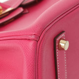 HERMES エルメス バーキン35 ローズティリアン ゴールド金具 □Q刻印(2013年頃) ユニセックス ヴォーエプソン ハンドバッグ Aランク 中古 銀蔵