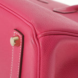 HERMES エルメス バーキン35 ローズティリアン ゴールド金具 □Q刻印(2013年頃) ユニセックス ヴォーエプソン ハンドバッグ Aランク 中古 銀蔵