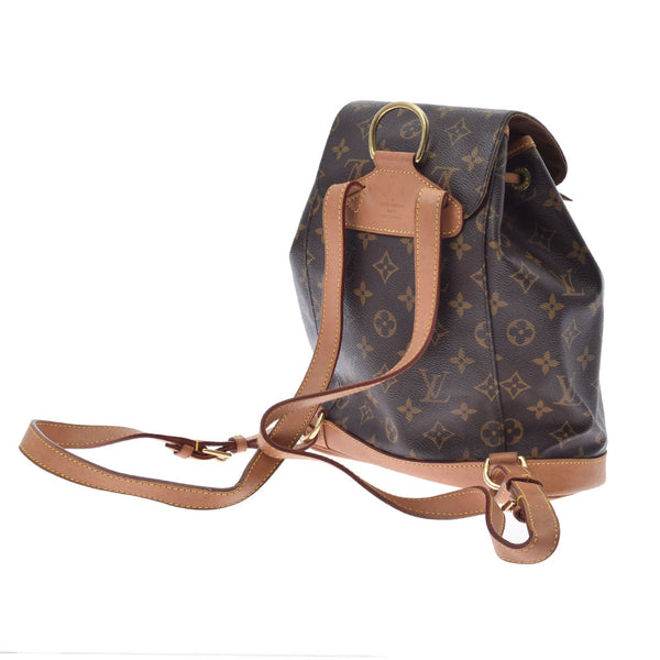 LOUIS VUITTON ルイヴィトン モノグラム モンスリ MM ブラウン M51136 ユニセックス モノグラムキャンバス リュック・デイパック Bランク 中古 銀蔵