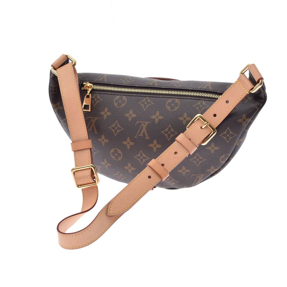 【マクラ】Louis Vuitton ボディバッグ ブラウン キャンバス ルイヴィトンバムバッグ 14145 ブラウン メンズ モノグラムキャンバス