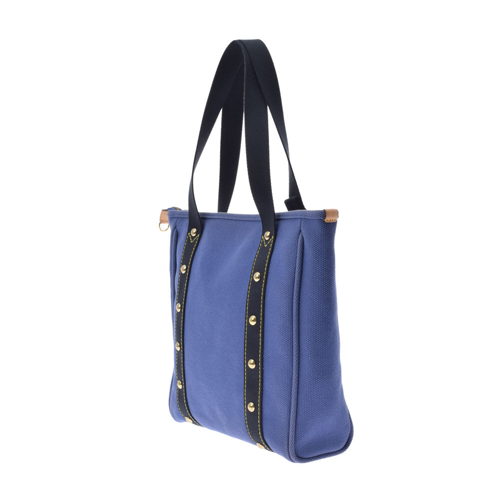 LOUIS VUITTON ルイヴィトン アンティグア カバ MM 青 M40087 