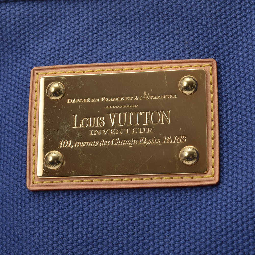 LOUIS VUITTON ルイヴィトン アンティグア カバMM ブラウン M40086 レディース コットンキャンバス ハンドバッグ Bランク 中古  銀蔵