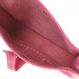 HERMES エルメス エヴリン TPM ロングストラップ ローズティリアン パラジウム金具 □P刻印(2012年頃) レディース ヴォーエプソン ショルダーバッグ 新同 中古 銀蔵