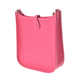 HERMES エルメス エヴリン TPM ロングストラップ ローズティリアン パラジウム金具 □P刻印(2012年頃) レディース ヴォーエプソン ショルダーバッグ 新同 中古 銀蔵