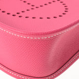 HERMES エルメス エヴリン TPM ロングストラップ ローズティリアン パラジウム金具 □P刻印(2012年頃) レディース ヴォーエプソン ショルダーバッグ 新同 中古 銀蔵