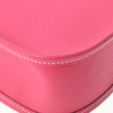 HERMES エルメス エヴリン TPM ロングストラップ ローズティリアン パラジウム金具 □P刻印(2012年頃) レディース ヴォーエプソン ショルダーバッグ 新同 中古 銀蔵