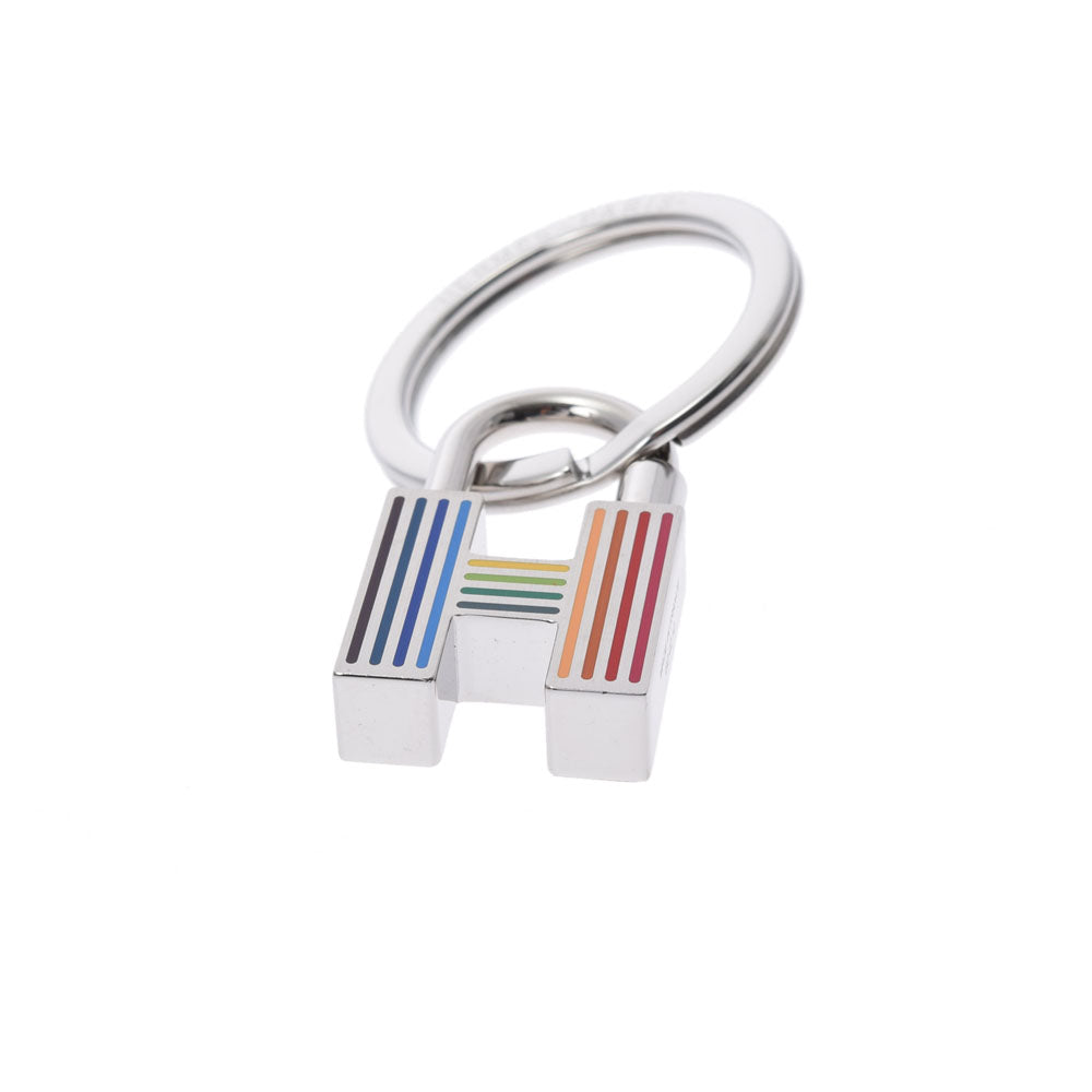 エルメスカデナ キーリング クイズレインボー パラジウム金具 ユニ