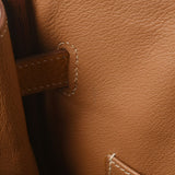 HERMES エルメス バーキン35 ゴールド ゴールド金具 □A刻印(1997年頃) ユニセックス アルデンヌ ハンドバッグ ABランク 中古 銀蔵