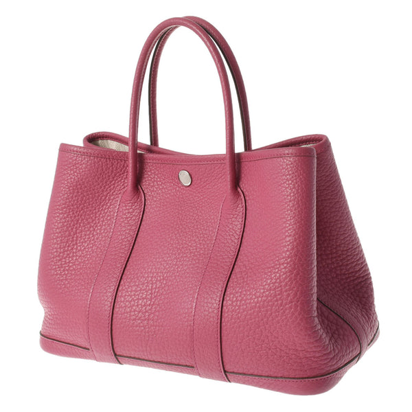HERMES エルメス ガーデンパーティ TPM ローズウッド パラジウム金具 □P刻印(2012年頃) レディース ネゴンダ ハンドバッグ Aランク 中古 銀蔵