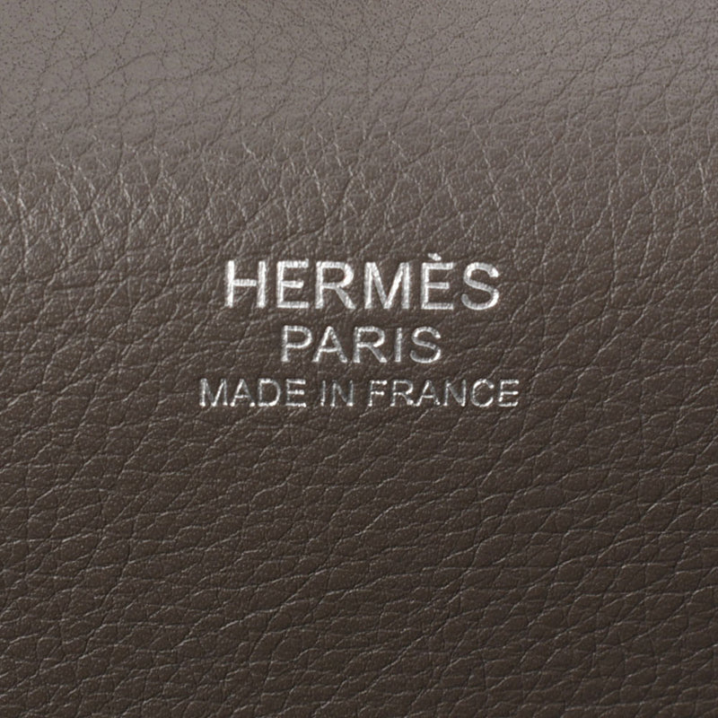 HERMES エルメス ツールボックス 20 2WAY エタン パラジウム金具 □O刻印(2011年頃) レディース スイフト ハンドバッグ Aランク 中古 銀蔵