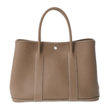 HERMES エルメス ガーデンパーティ PM エトゥープ パラジウム金具 Z刻印(2021年頃) レディース ネゴンダ ハンドバッグ ABランク 中古 銀蔵