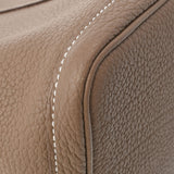 HERMES エルメス ガーデンパーティ PM エトゥープ パラジウム金具 Z刻印(2021年頃) レディース ネゴンダ ハンドバッグ ABランク 中古 銀蔵