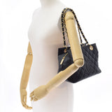 CHANEL シャネル マトラッセ PTT プチタイムレストート 黒 ゴールド金具 レディース  キャビアスキン ハンドバッグ Aランク 中古 銀蔵