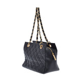 CHANEL シャネル マトラッセ PTT プチタイムレストート 黒 ゴールド金具 レディース  キャビアスキン ハンドバッグ Aランク 中古 銀蔵