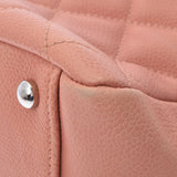 CHANEL シャネル マトラッセ PTT プチタイムレストート ピンク シルバー金具 レディース キャビアスキン ハンドバッグ ABランク 中古 銀蔵