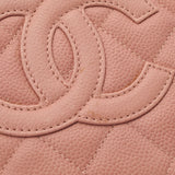 CHANEL シャネル マトラッセ PTT プチタイムレストート ピンク シルバー金具 レディース キャビアスキン ハンドバッグ ABランク 中古 銀蔵