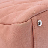 CHANEL シャネル マトラッセ PTT プチタイムレストート ピンク シルバー金具 レディース キャビアスキン ハンドバッグ ABランク 中古 銀蔵