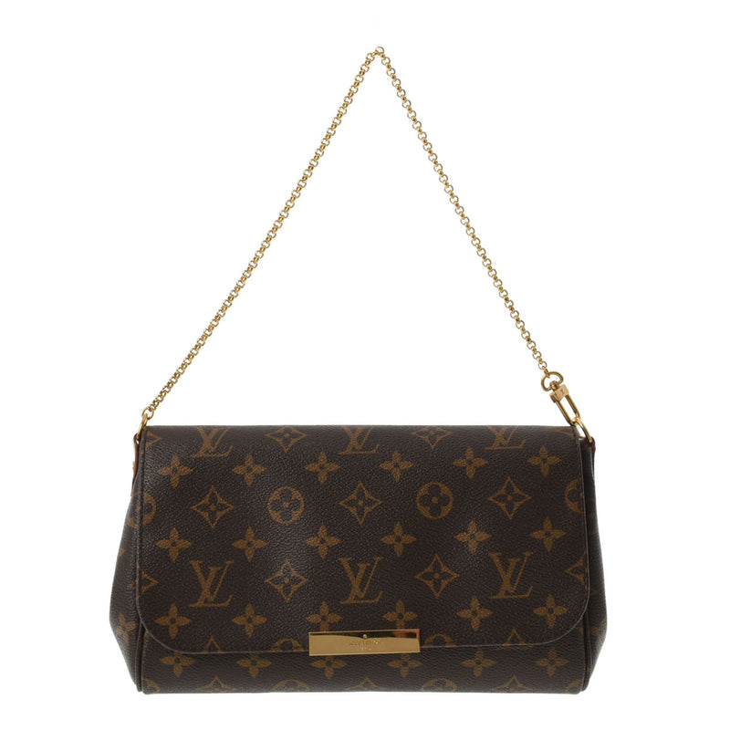 LOUIS VUITTON ルイヴィトン モノグラム フェイボリットMM ブラウン M40718 レディース モノグラムキャンバス ショルダーバッグ Aランク 中古 銀蔵