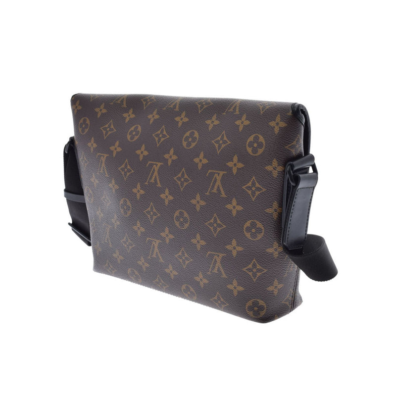 LOUIS VUITTON ルイヴィトン モノグラム マカサー マグネティックメッセンジャー ブラウン M45557 メンズ モノグラムマカサー ショルダーバッグ Aランク 中古 銀蔵