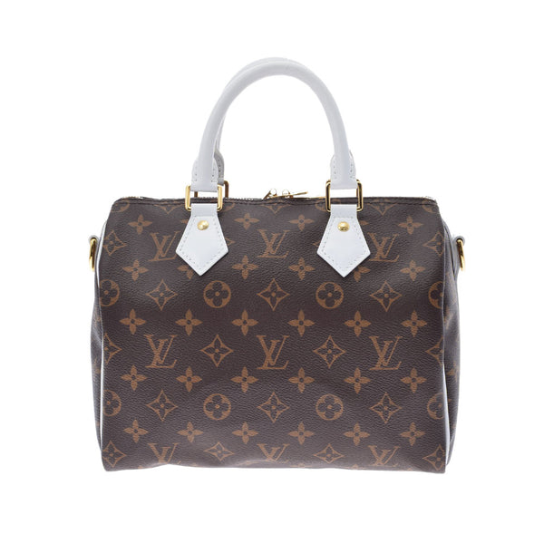 LOUIS VUITTON ルイヴィトン モノグラム スピーディバンドリエール25 ブラウン/白 M20754 ユニセックス モノグラムキャンバス  ハンドバッグ Aランク 中古 銀蔵