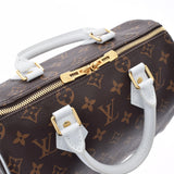 LOUIS VUITTON ルイヴィトン モノグラム スピーディバンドリエール25 ブラウン/白 M20754 ユニセックス モノグラムキャンバス  ハンドバッグ Aランク 中古 銀蔵